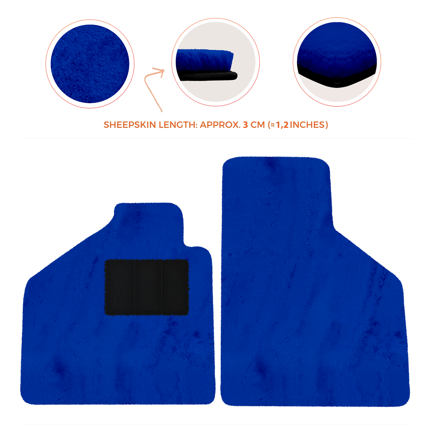 Premium Sheepskin Floor Mats for Lamborghini Aventador (2012-2022)