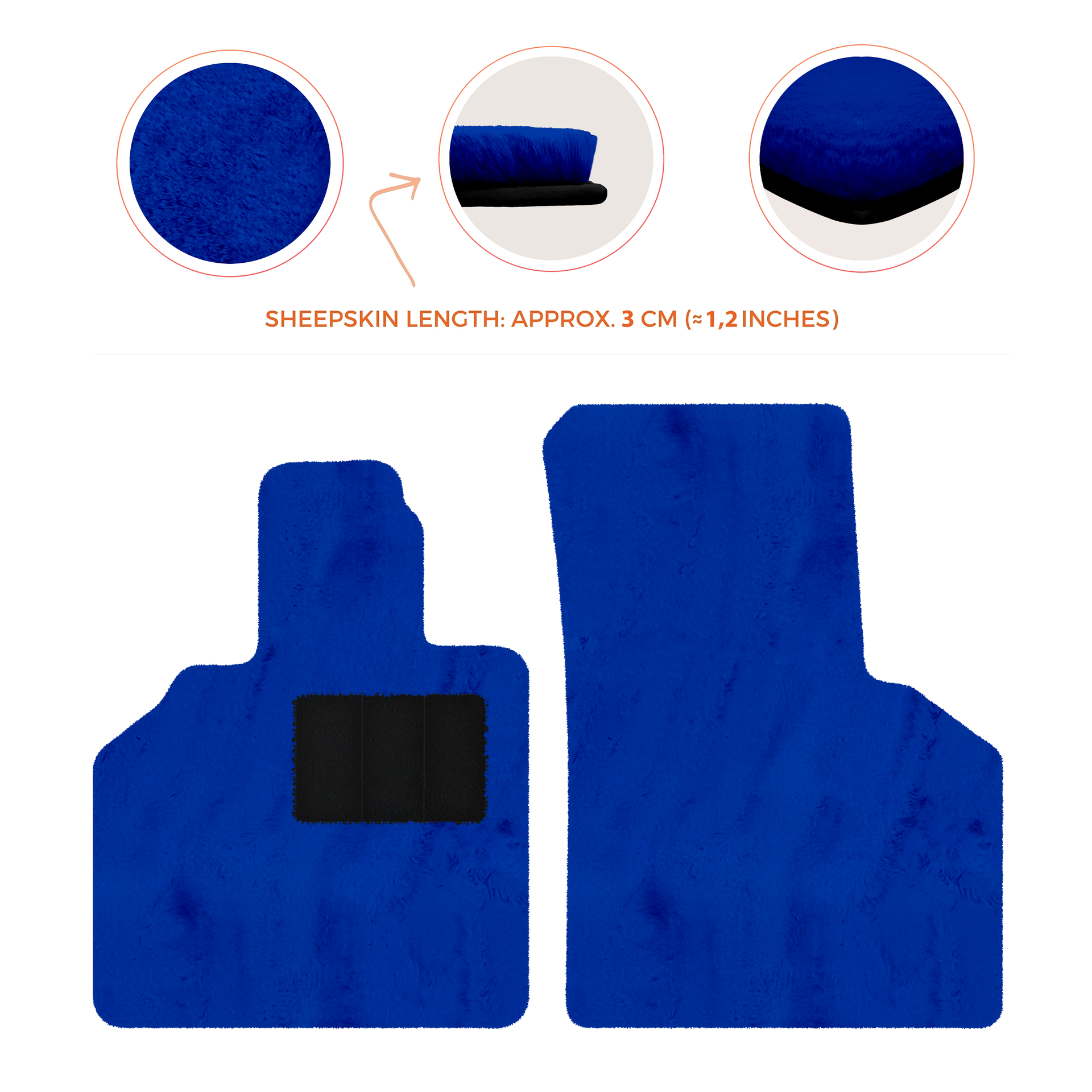 Premium Sheepskin Floor Mats for Lamborghini Aventador (2012-2022)