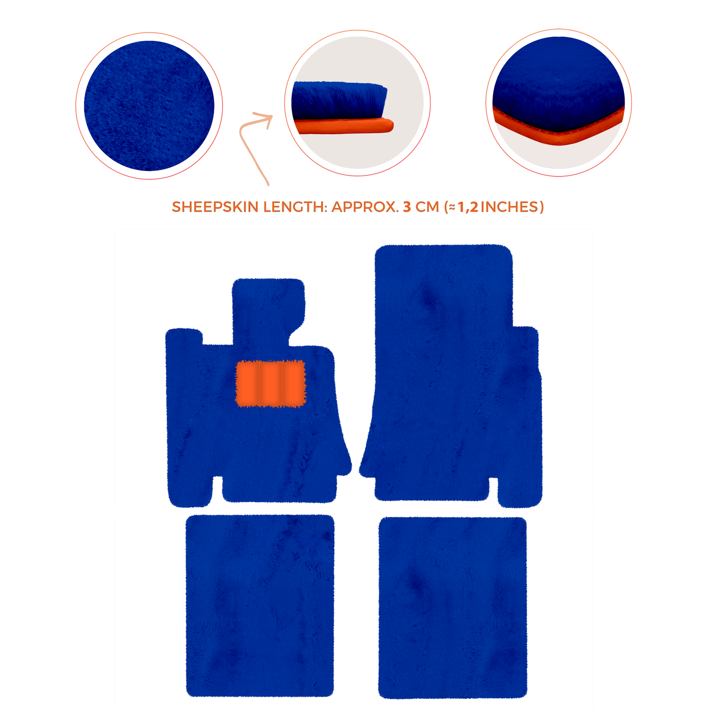 Premium Sheepskin Floor Mats for Bentley Mulsanne (2010-2020)