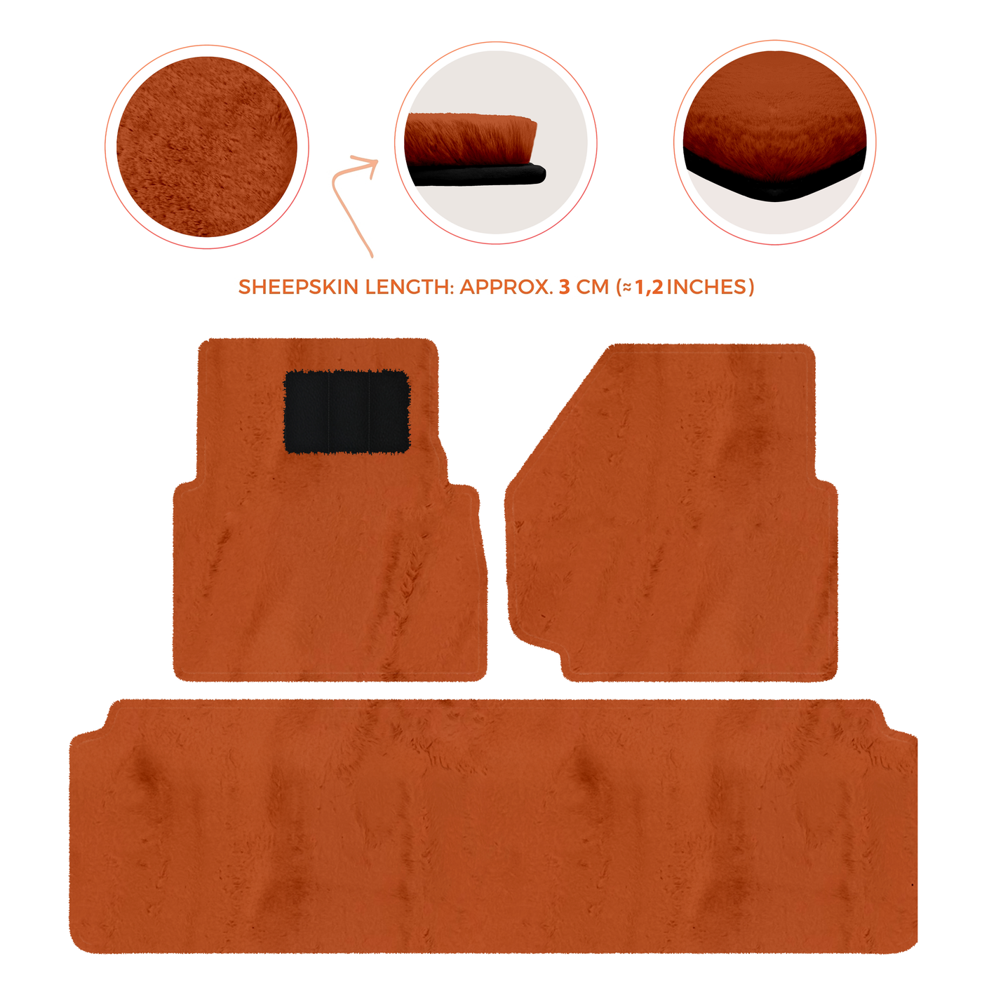 Luxurious Premium Sheepskin Floor Mats for Range Rover (2012-2022)