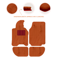 Sheepskin Floor Mats for Porsche 944 (1981-1991) | Custom Colors