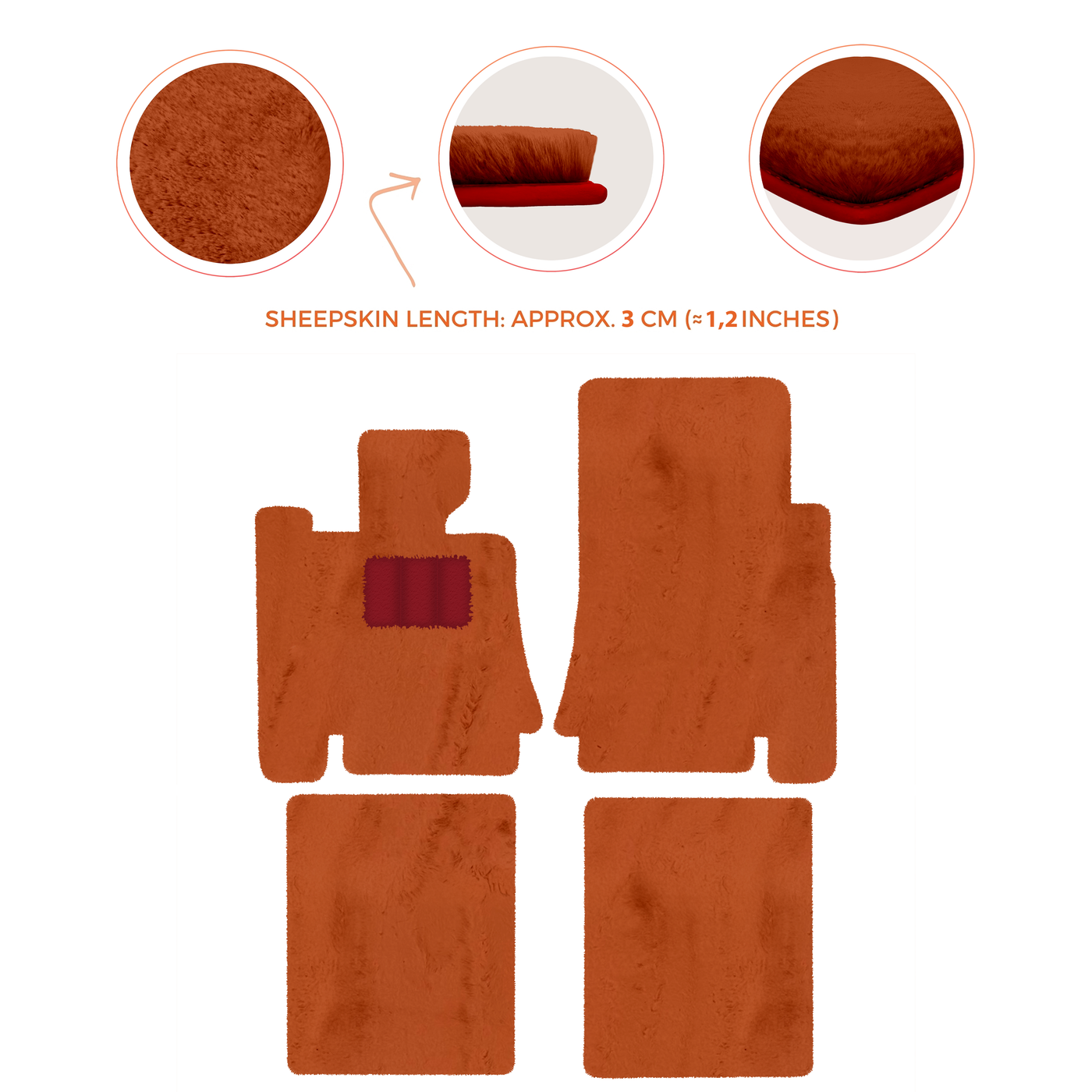 Premium Sheepskin Floor Mats for Bentley Mulsanne (2010-2020)