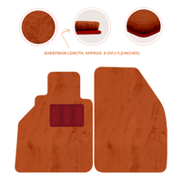 Sheepskin Floor Mats for Porsche 986 Boxster (1996-2004) - Sheepskin Length, Various Color Options