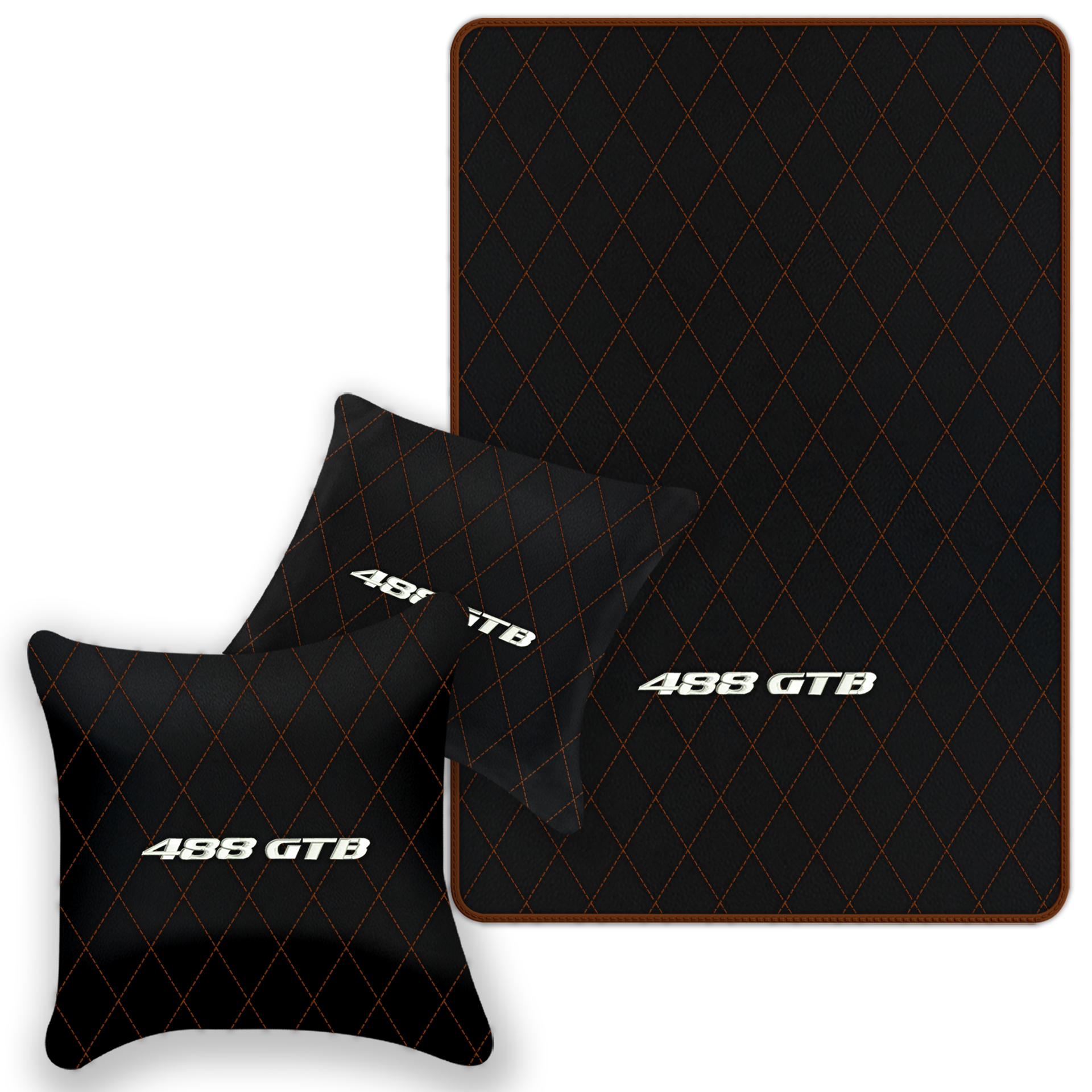 Premium Black Leather Floor Mats for Ferrari 458 Italia (2009-2015)