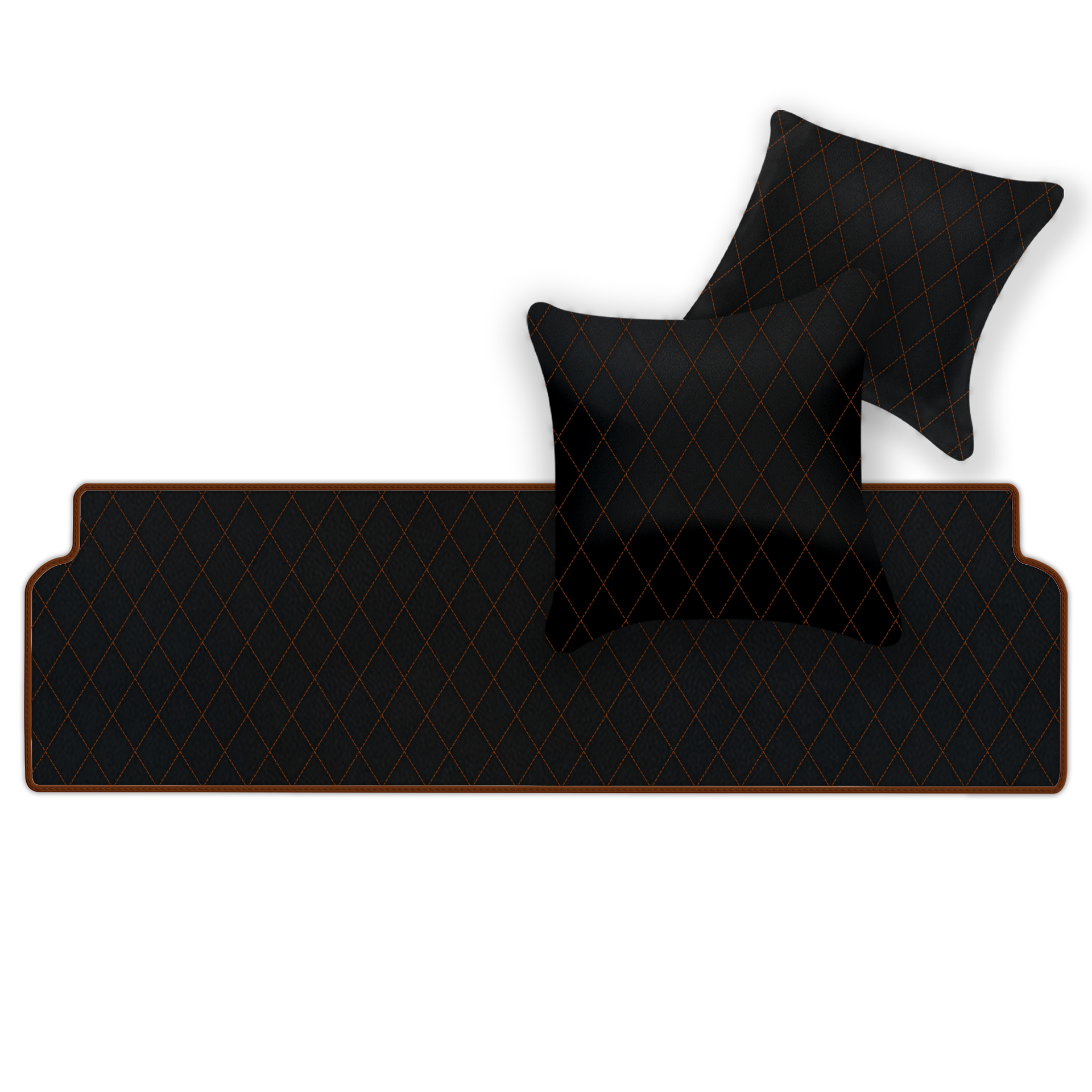 Premium Black Leather Floor Mats for Ferrari 328 GTS (1985-1989)