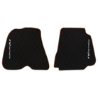 Premium Black Leather Floor Mats for Ferrari California | Full Set