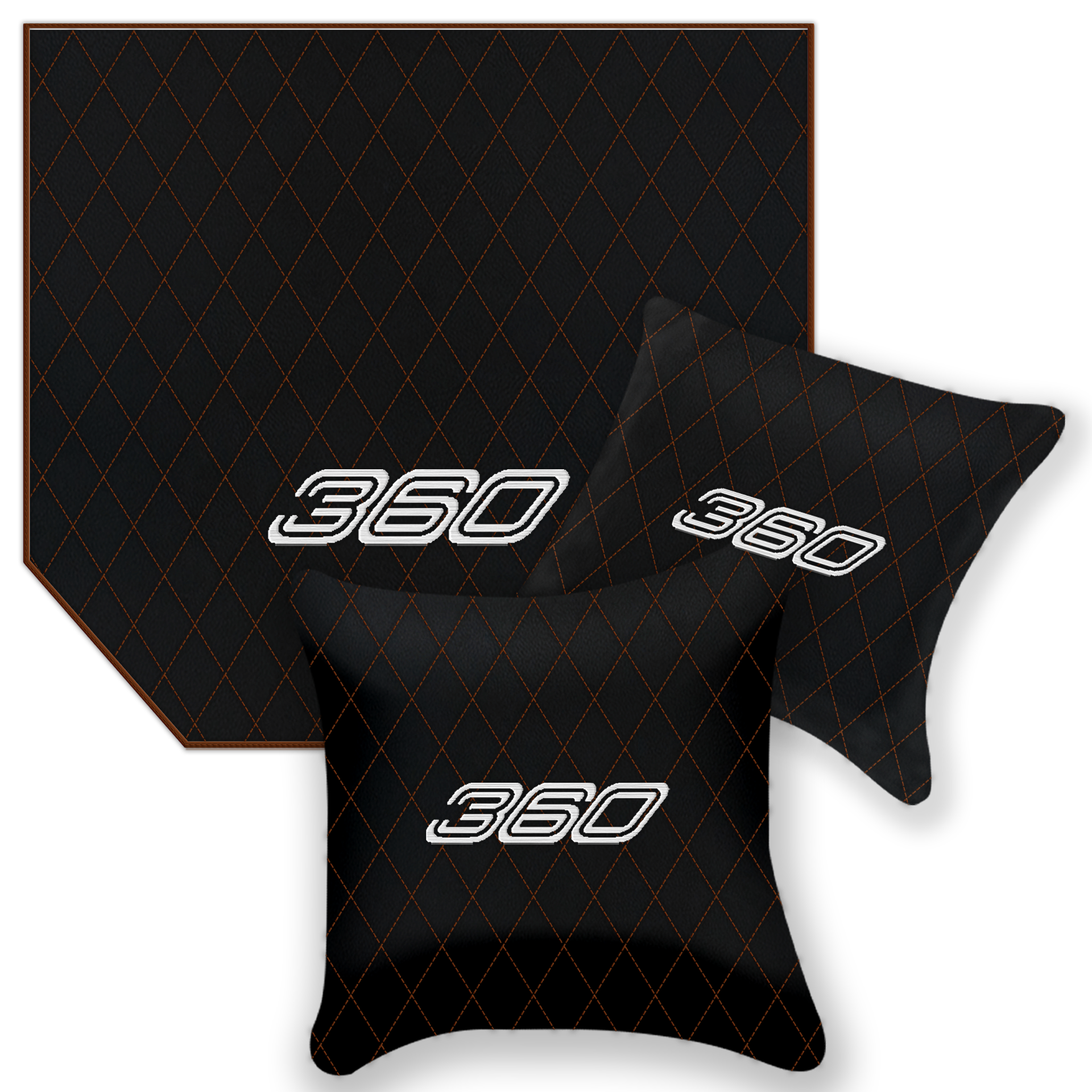 Premium Black Leather Floor Mats for Ferrari F430 (2004-2009)