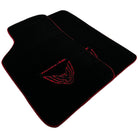 Black Floor Mats Red Trim for Pontiac FireBird (1970-1981) Trans Am - AutoWin