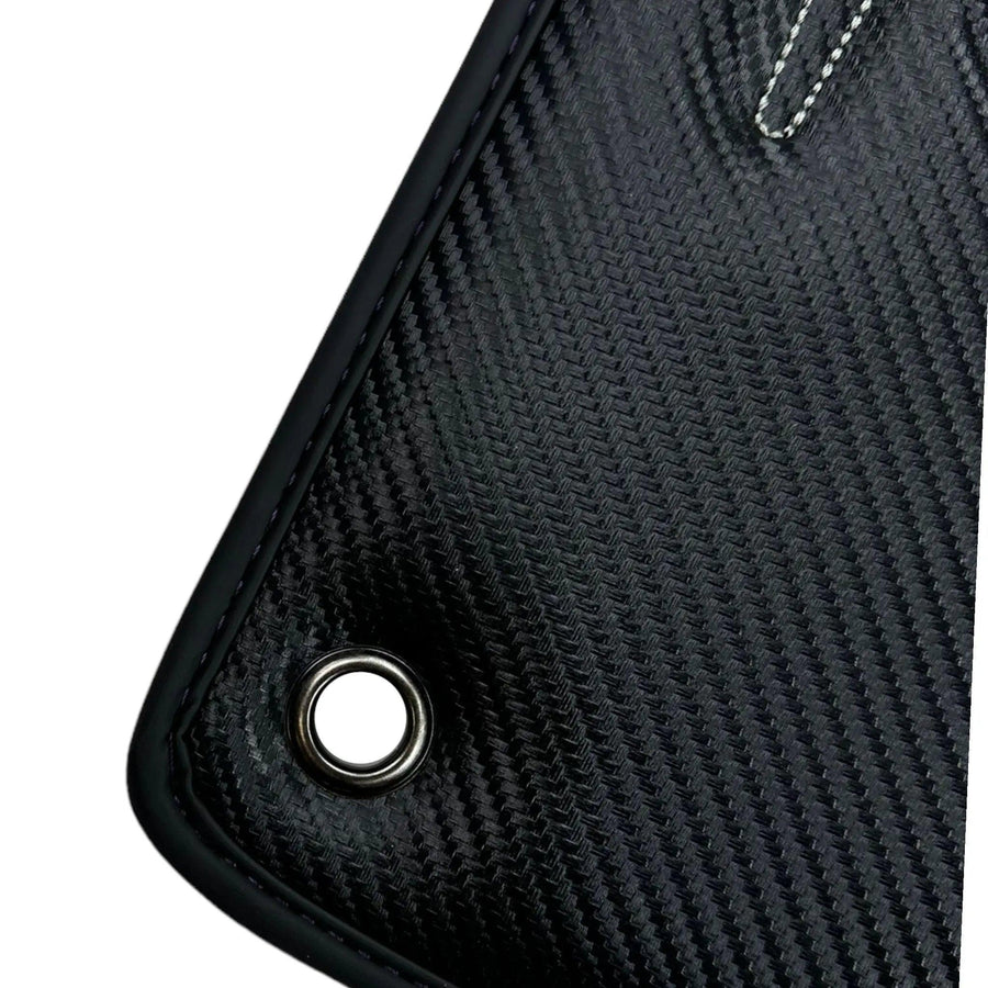 Carbon Leather Floor Mats for Lamborghini Aventador SVJ 63 Edition - AutoWin