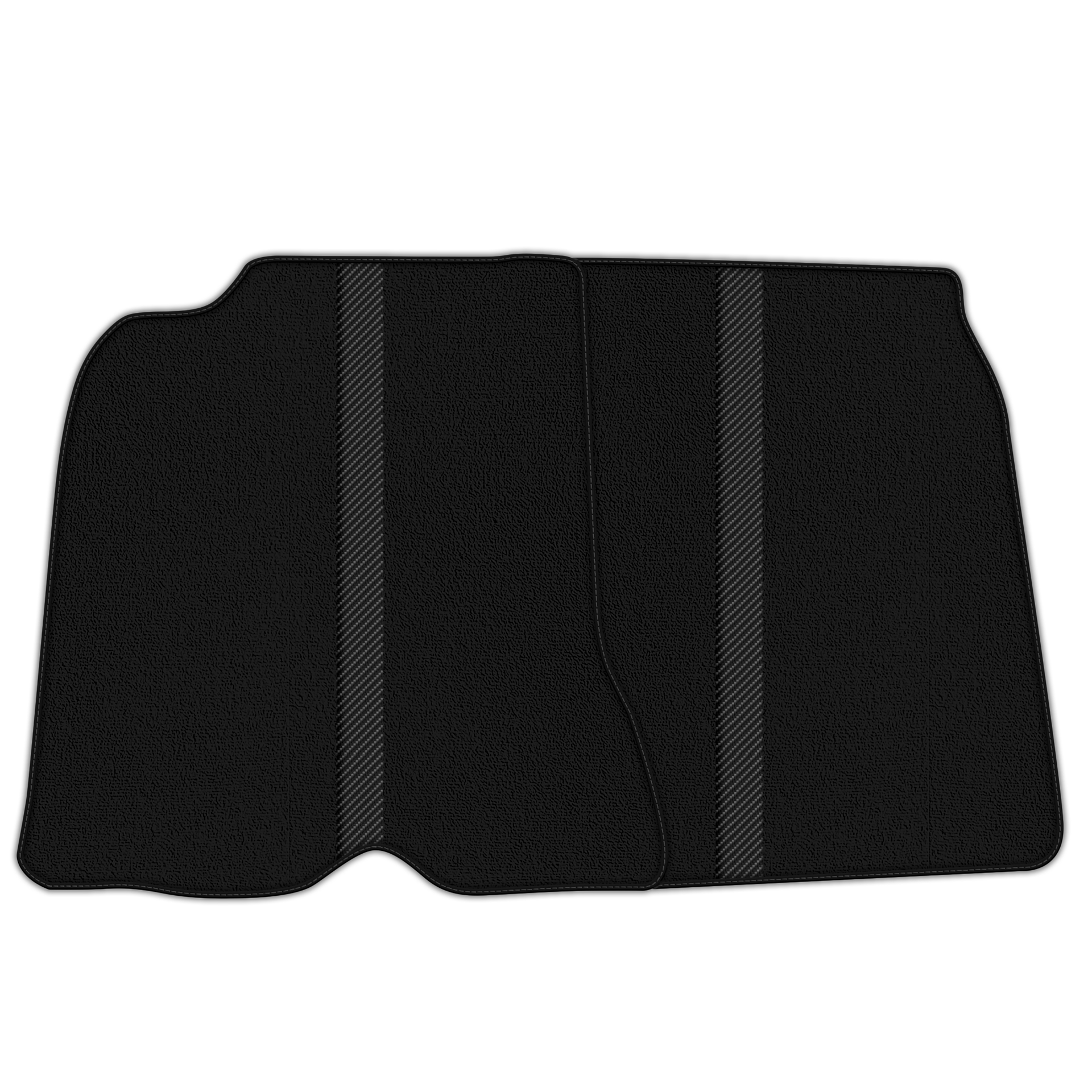 Black Floor Mats with Leather Line for Ferrari California T (2015-2018) - Various Colors