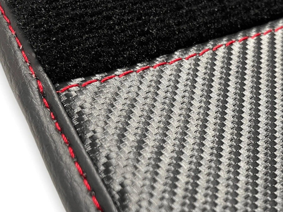 Customizable Floor Mats for McLaren 650S (2015-2018) Black Tailored Carpets with Carbon - AutoWin
