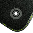 Customizable Leather Floor Mats for Lamborghini Urus with Green Stitching - AutoWin