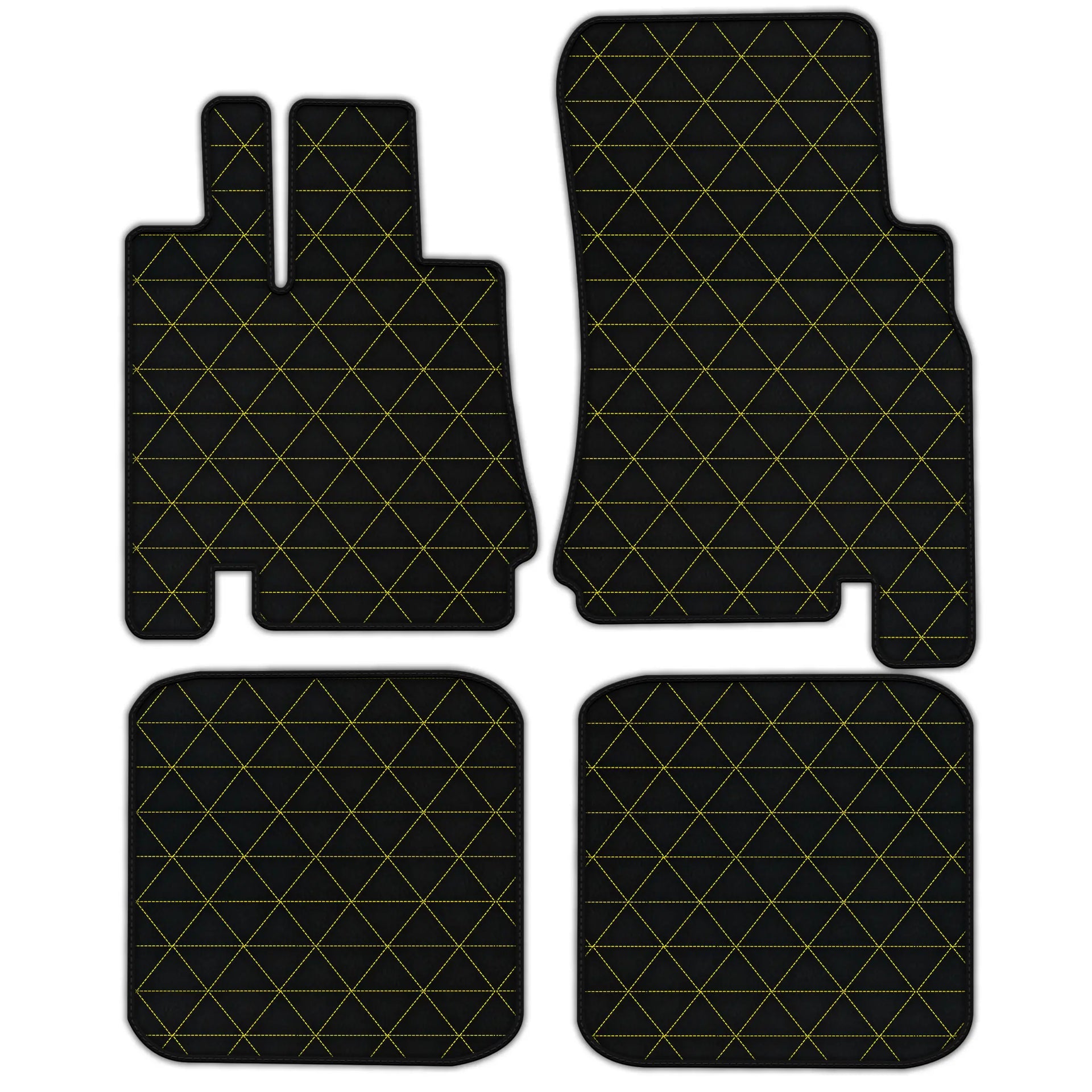 Customizable Leather Floor Mats with Triangle Pattern for Bentley Green Label (1998-2009)