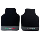 Black Floor Mats for Ferrari Purosangue with Leather and Black Trim | Italian Edition - AutoWin