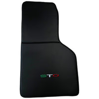 Carbon Fiber Black Floor Mats for Lamborghini Huracan STO - AutoWin