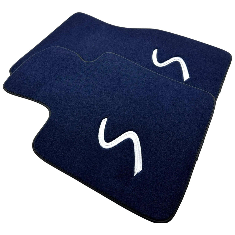 Dark Blue Floor Mats for Mini Cabrio F57 Convertible (2016-2023) - AutoWin