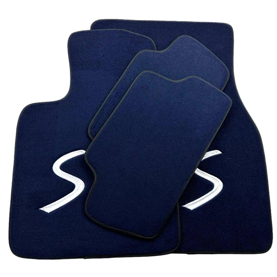 Dark Blue Floor Mats for Mini Clubman F54 (2015-2019) - AutoWin