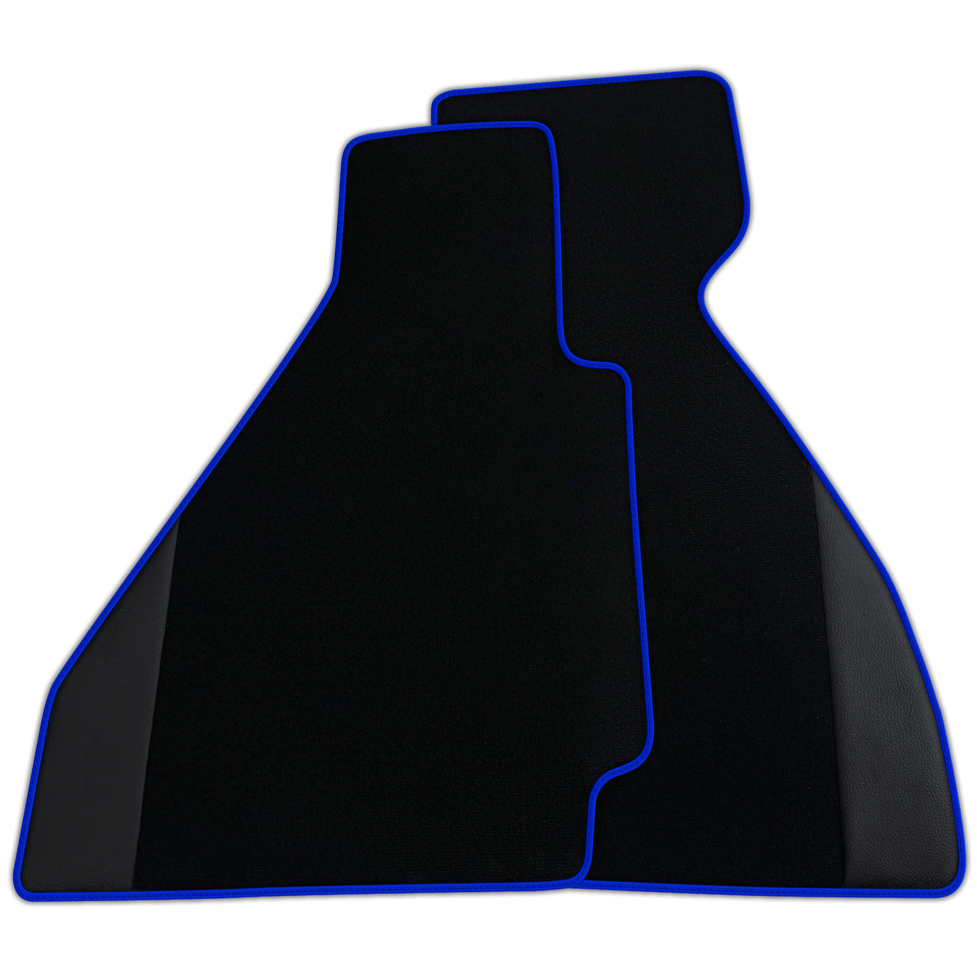Custom Black Floor Mats for Ferrari 328 GTB (1985-1989) with Leather