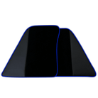 Black Floor Mats for Ferrari 296 GTB (2022-2025) with Leather | Various Trim Colors