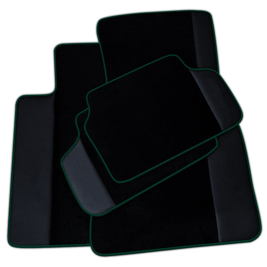 Black Floor Mats for BMW 2 Series M3 G81 Touring (2022-2026) with Leather | Various Trim Colors