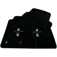 Black Floor Mats for Ford Mustang GT500 Shelby (2015-2021) with Pony | Various Trim Colors
