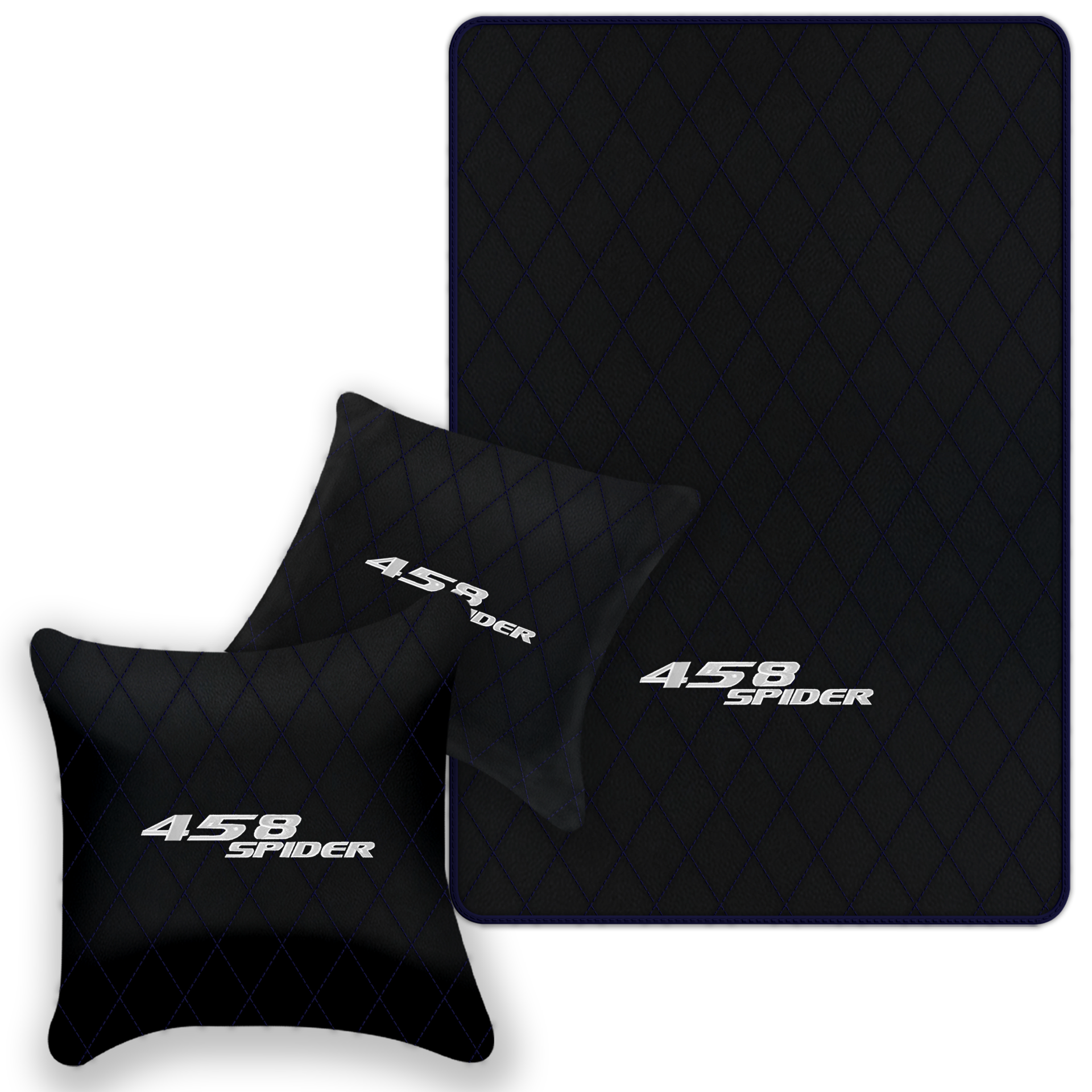 Premium Black Leather Floor Mats for Ferrari 458 Speciale (2012-2015)