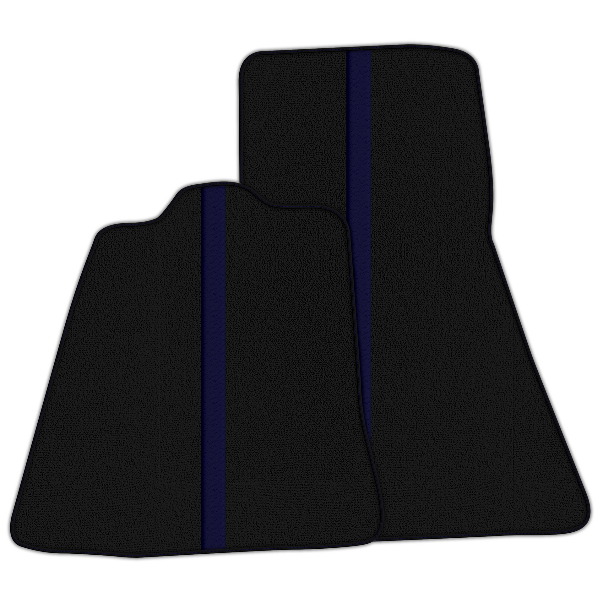 Black Floor Mats with Leather Line for McLaren 720S (2017-2021) - Various Colors