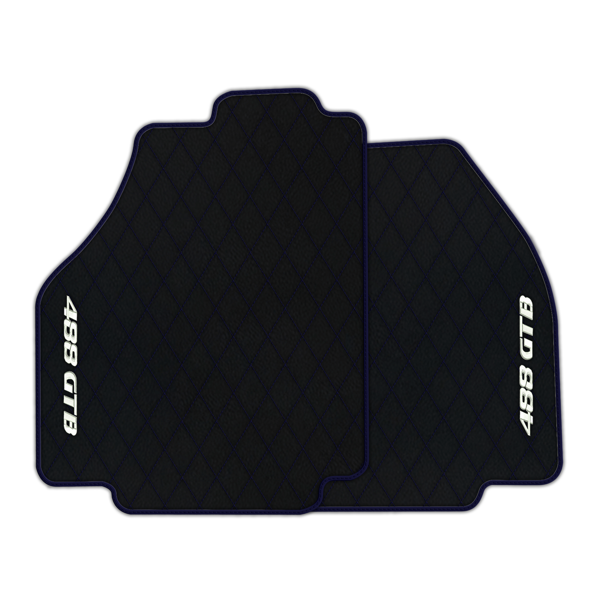 Premium Black Leather Floor Mats for Ferrari 458 Italia (2009-2015)