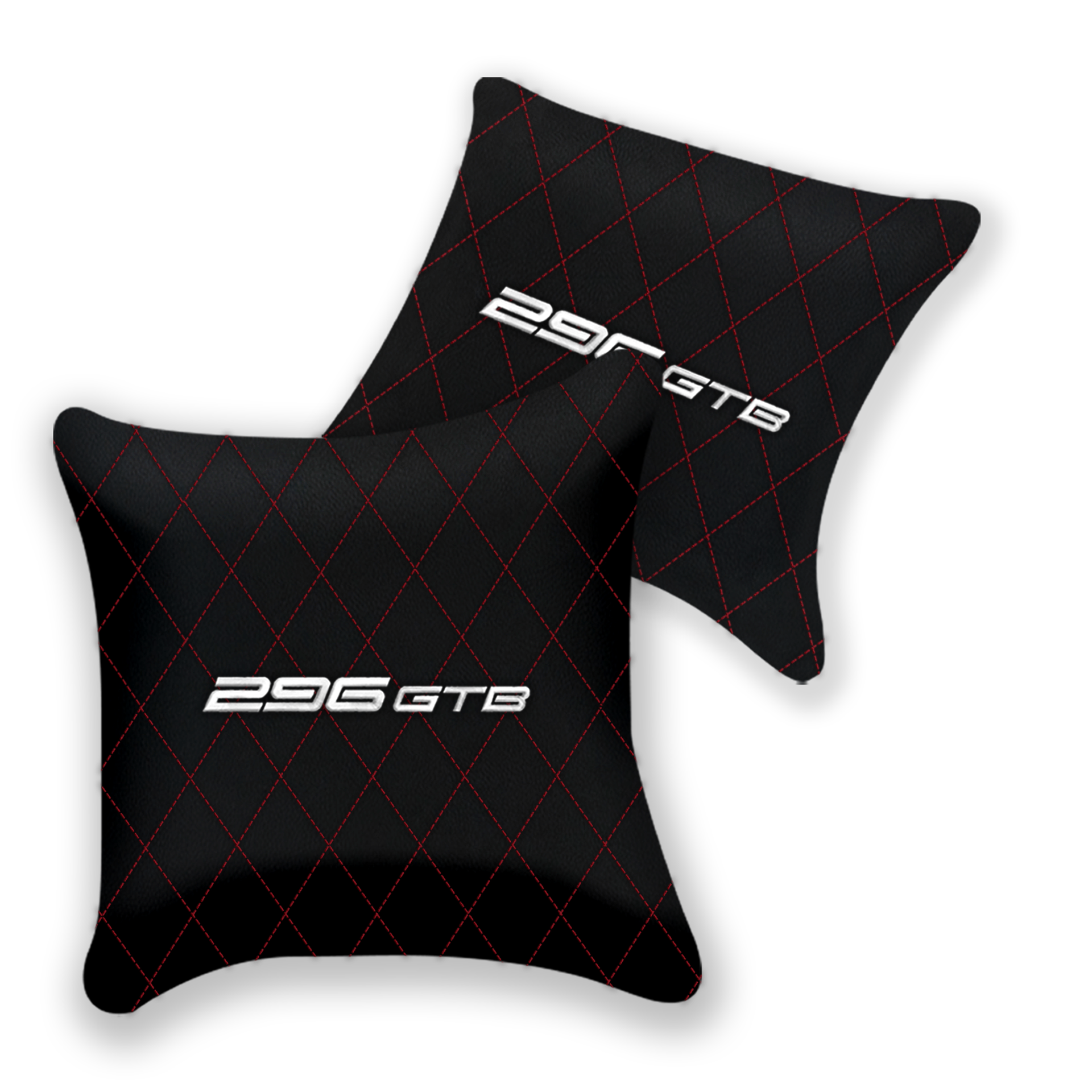 Custom Black Leather Pillows for Ferrari GTC4 Lusso - Set of 2