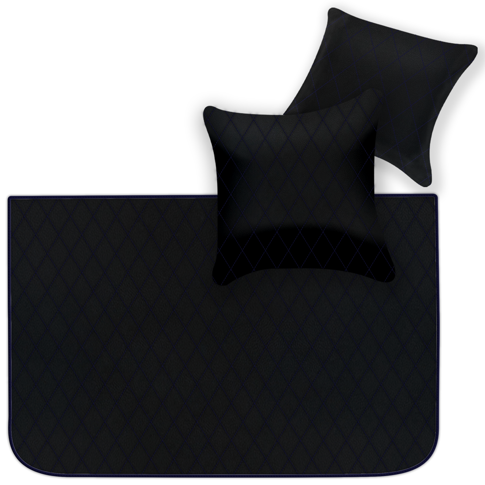 Black Leather Floor Mats for Ferrari F355 (1994-1999) | AW1 Design