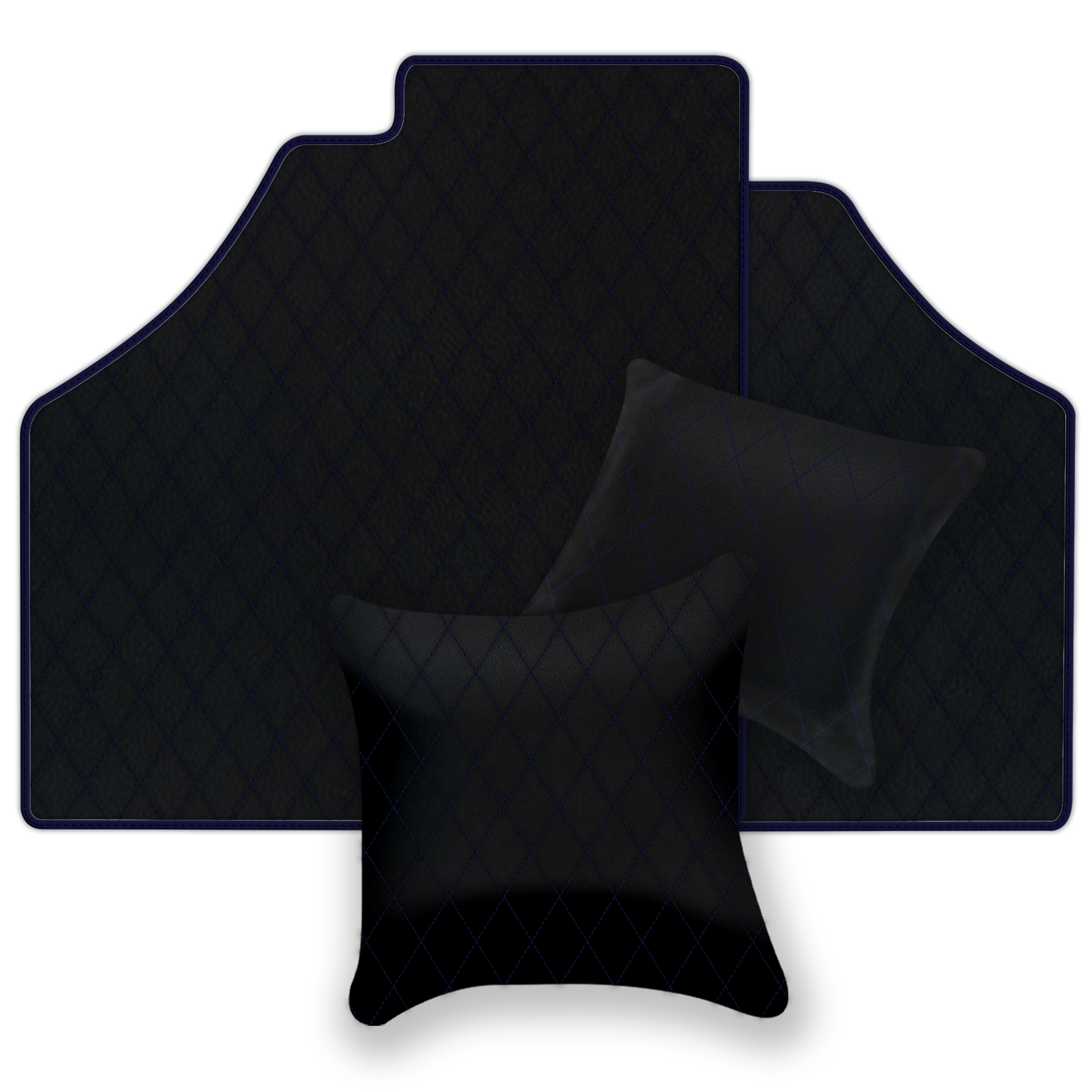 Black Leather Floor Mats for Ferrari F355 (1994-1999) | AW1 Design
