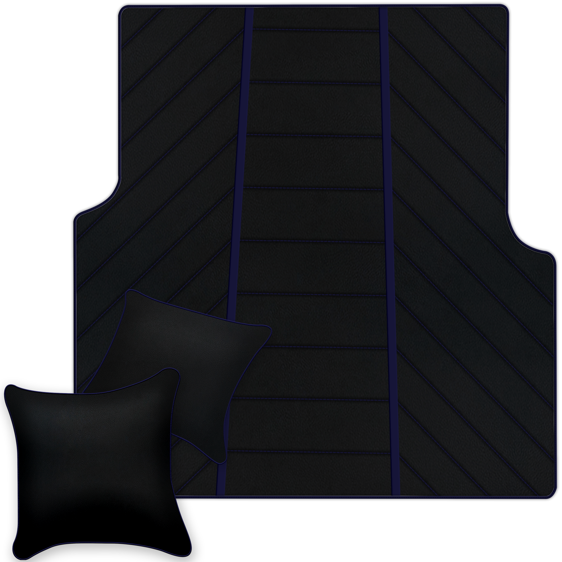 Luxury Black Leather Floor Mats for Rolls Royce Dawn 2016-2023