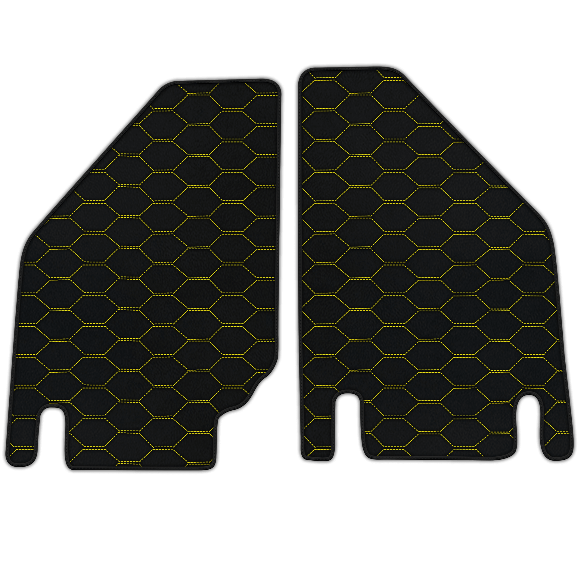 Customizable Leather Floor Mats with Divario Pattern for Lamborghini Countach (1974–1990)