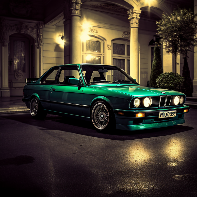 BMW 3 シリーズ用のプレミアム フロア マットE30 2ドアクーペ (1982–1994)