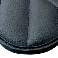 Black Leather Floor Mats for Rolls Royce Phantom VIII (2017-2024) ER56 Design - AutoWin