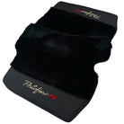 Black Sheepskin Floor Mats for Ferrari Portofino M (2018-2023) with Leather - AutoWin