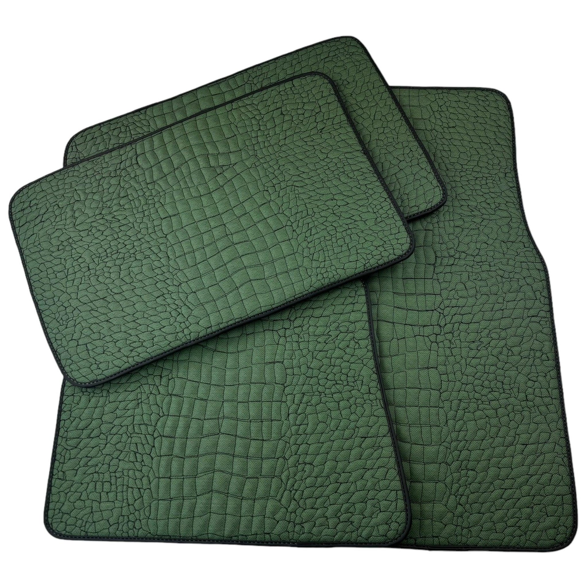 Green Leather Floor Mats for Rolls-Royce Phantom VIII (2017-2024) - AutoWin