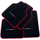 Black Floor Mats for Ferrari Purosangue Long with Red Trim | Italian Edition - AutoWin