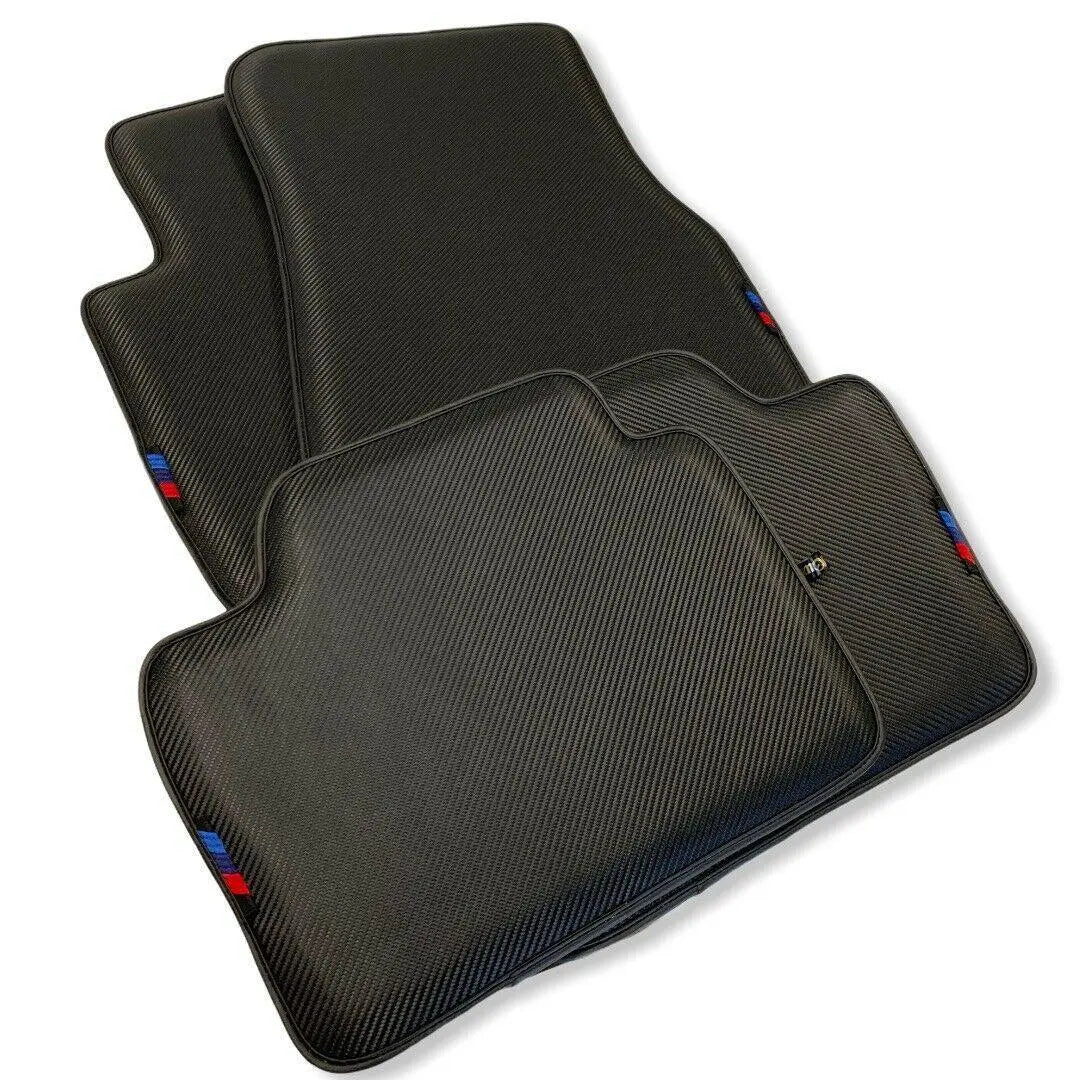 Floor Mats For BMW Gran Tourer F46 (2015-2022) 5 Seats Autowin Brand Carbon Fiber Leather - AutoWin