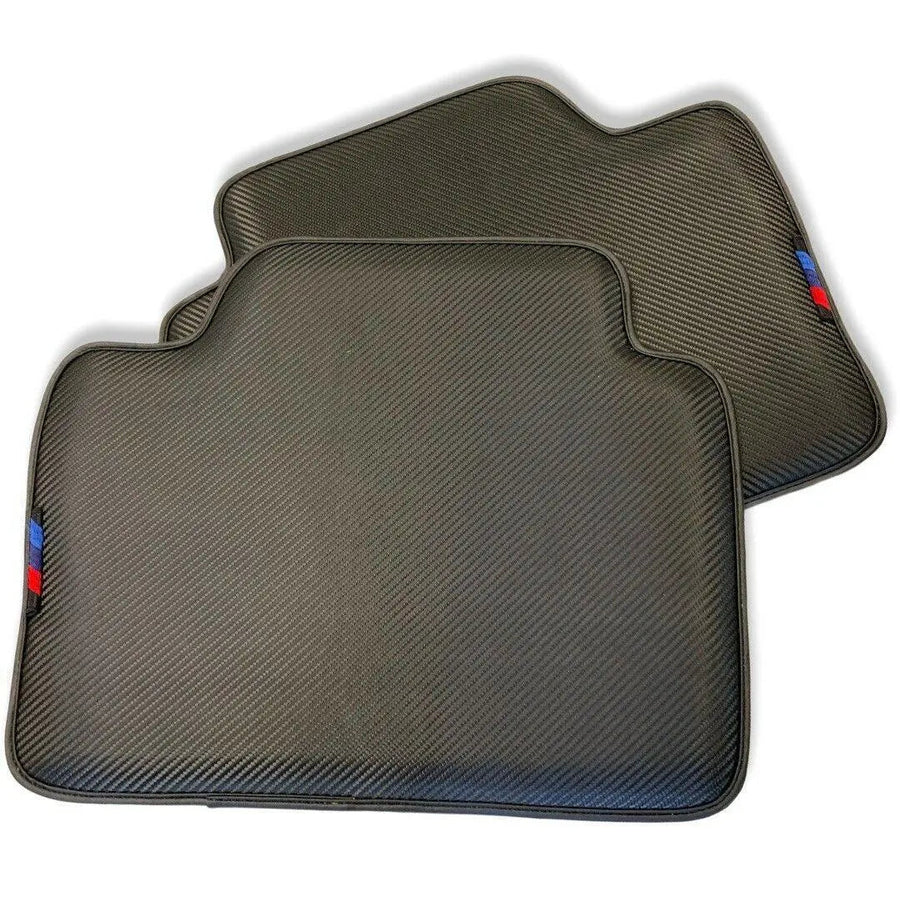 Floor Mats For BMW Gran Tourer F46 (2015-2022) 7 Seats Autowin Brand Carbon Fiber Leather - AutoWin