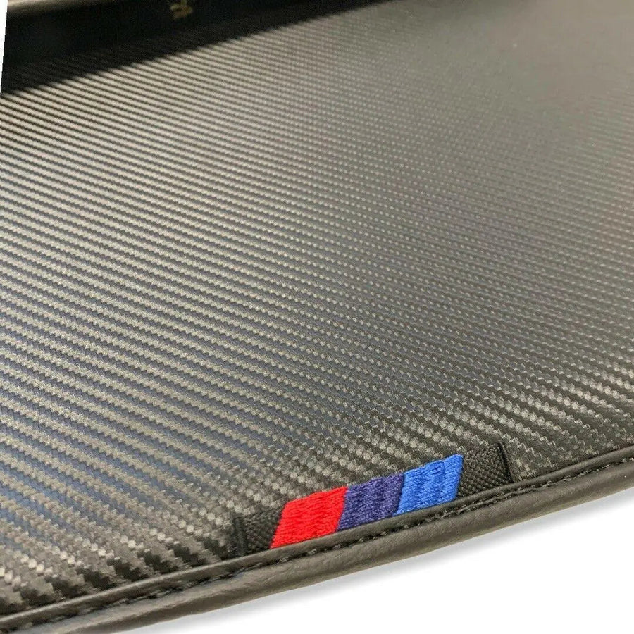 Floor Mats For BMW 1 Series F70 (2024-2026) Hatchback Autowin Brand Carbon Fiber Leather - AutoWin