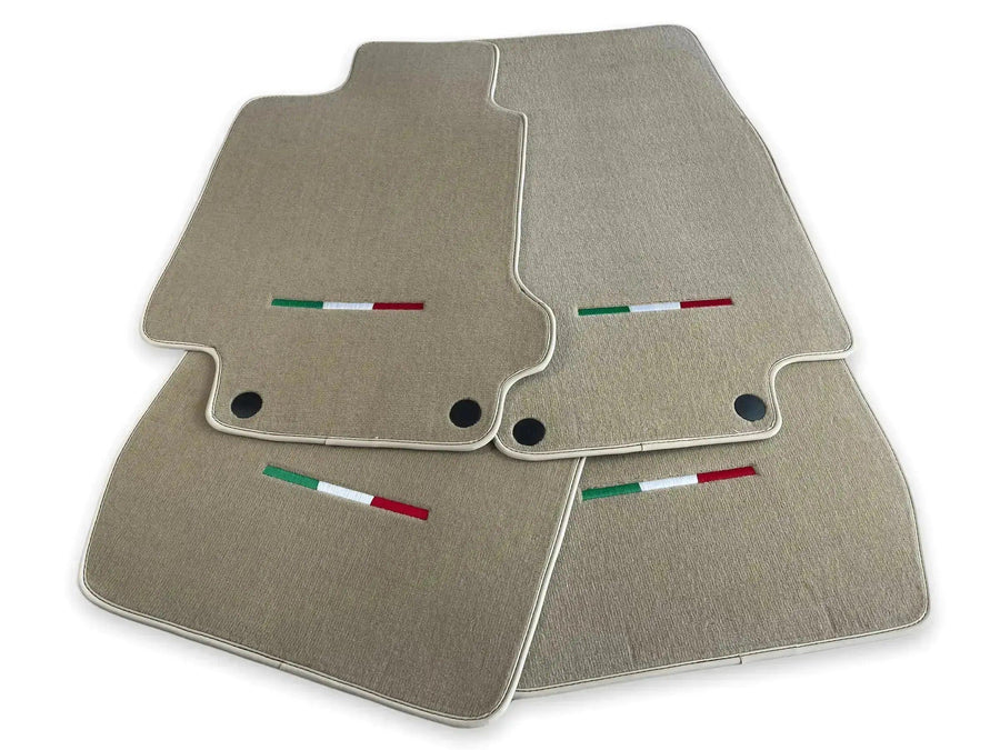 Floor Mats For Maserati GranTurismo Sport (2012-2019) Beige IT Edition - AutoWin
