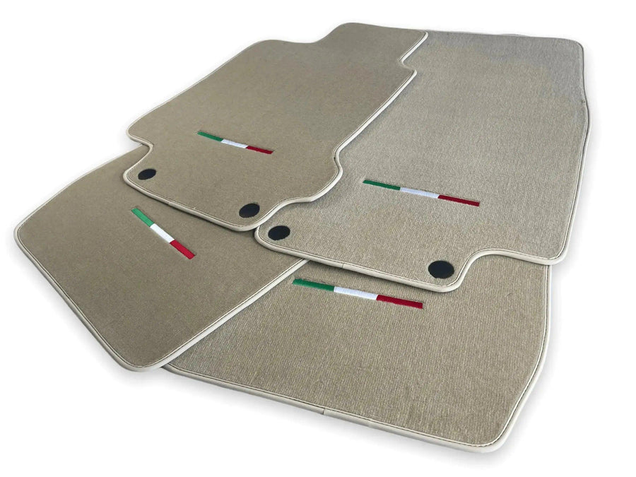 Floor Mats For Maserati GranTurismo Sportline (2009-2019) Beige IT Edition - AutoWin