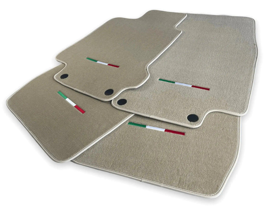 Floor Mats For Maserati GranTurismo Sportline (2009-2019) Beige IT Edition - AutoWin