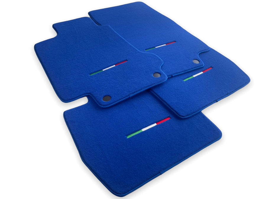 Floor Mats For Maserati GranTurismo Sportline (2009-2019) Blue IT Edition - AutoWin