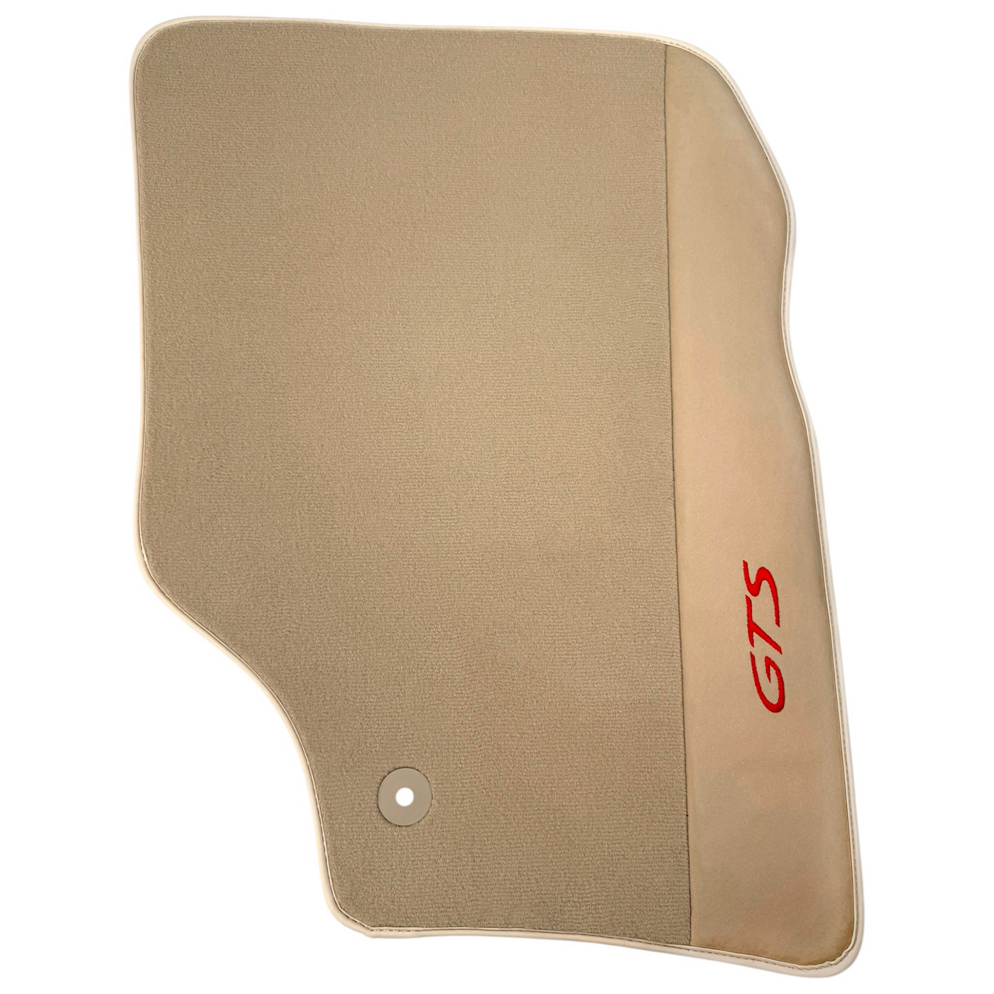 Beige Car Floor Mats for Porsche Cayenne GTS (2003-2010) with Alcantara Leather