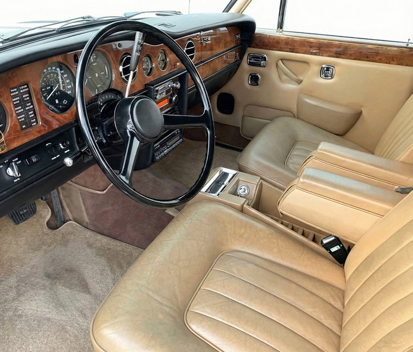 Floor Mats For Rolls Royce Shadow 1965-1977 Beige Luxury Quality