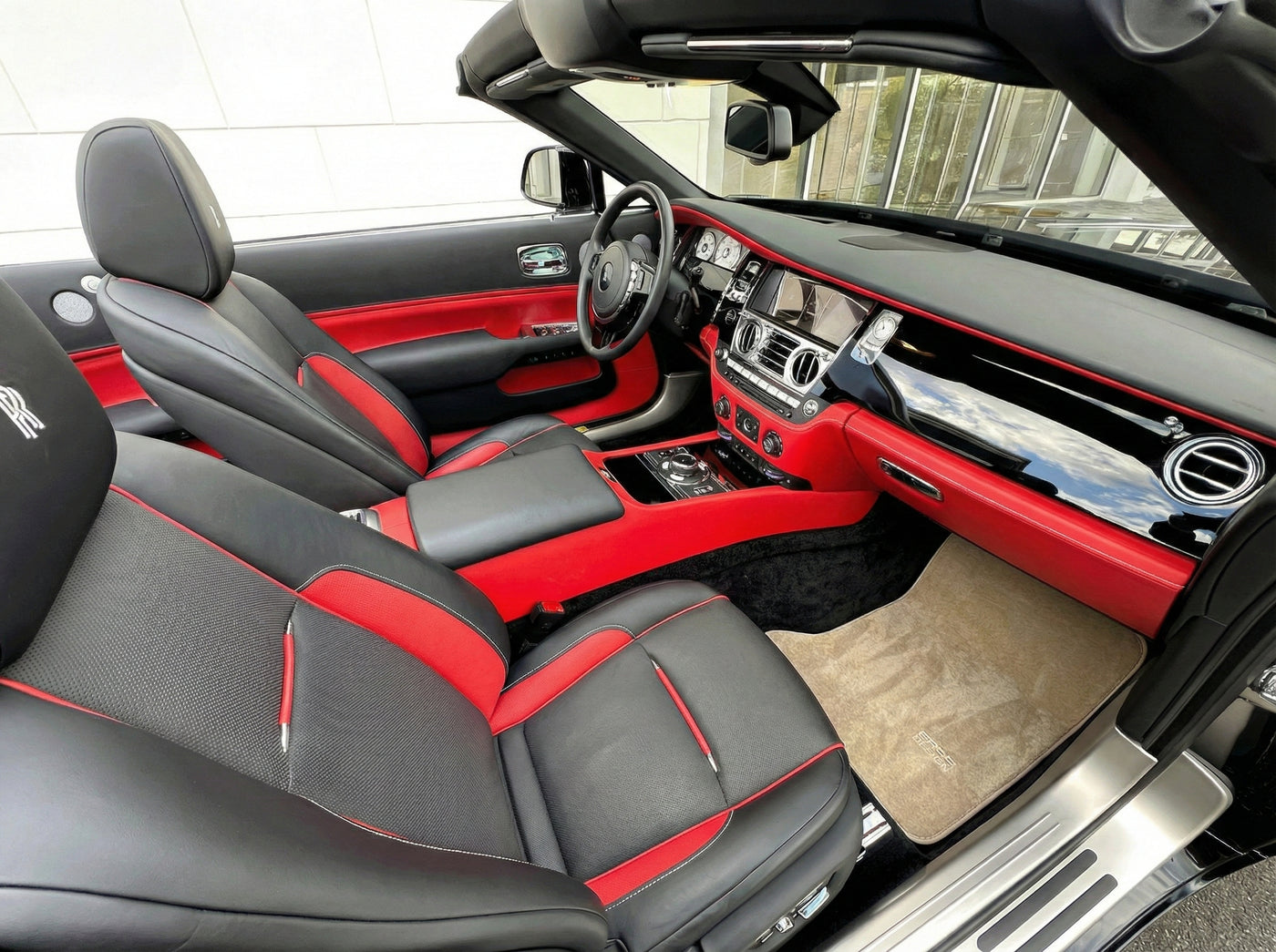 フロアマット ロールスロイス ドーン Rr6 2016-2023 ベージュ ER56 デザイン用