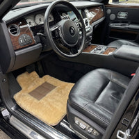 Natural Color Medical Sheepskin Floor Mats for Rolls Royce Ghost Series II (2021-2024) | Relugan