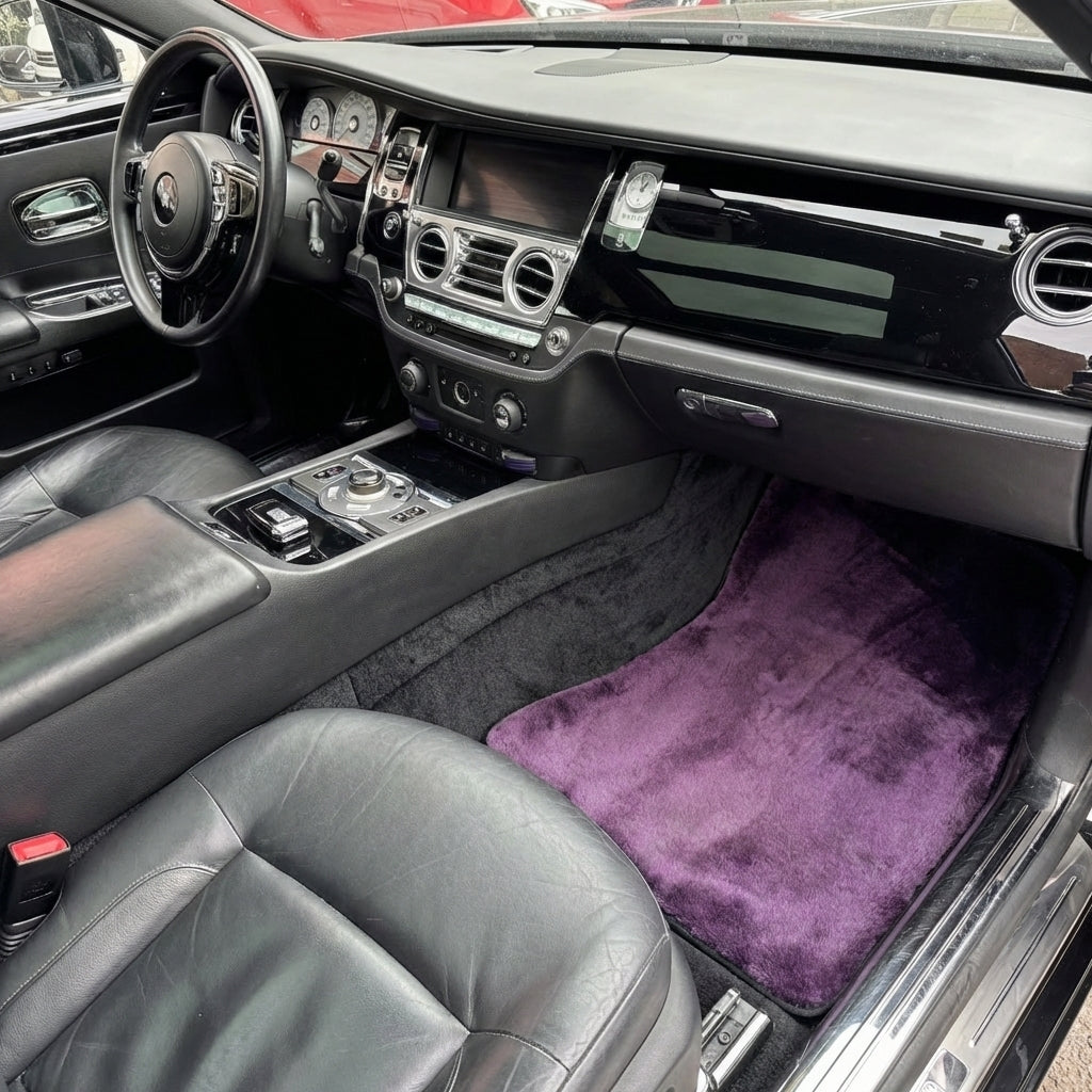 Purple Sheepskin Floor Mats for Rolls-Royce Ghost Series II (2021-2024)